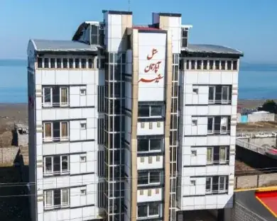 نمای هتل آپارتمان سفیر بندرانزلی در بندر انزلی
