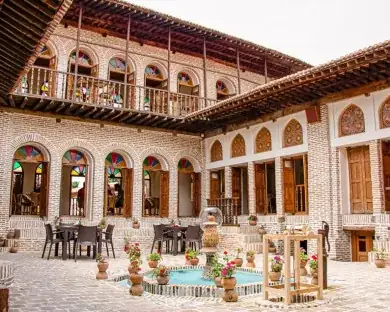 نمای هتل سرای خان گرگان در گرگان